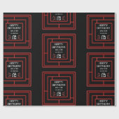 Retro Arcade Video Game Neon Kindergeburtstag Geschenkpapier (Flach)