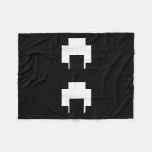 Retro-Arcade-Videospiel Geister-Augen Halloween-Gr Fleecedecke (Vorderseite (Horizontal))