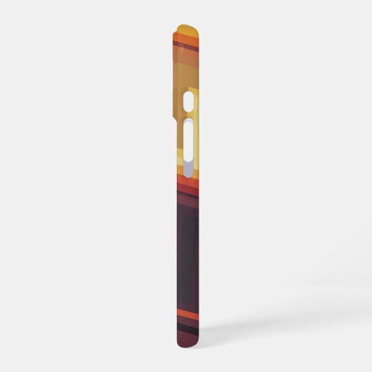 Retro Arcade Zigzag iPhone 16 Hülle (Linke Seite)