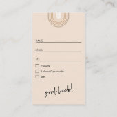 Retro Arch Boho Cream Prize Zeichn Raffle Ticket (Rückseite)