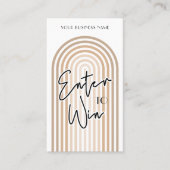 Retro Arch Boho Cream Prize Zeichn Raffle Ticket (Vorderseite)