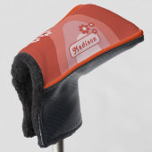 Retro Arch Einfache Blumenbezeichnung Golf Headcover (3/4 Vorderseite)