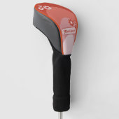 Retro Arch Floral Name Golf Headcover (angewinkelt)