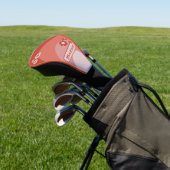 Retro Arch Floral Name Golf Headcover (In SItu)