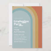 Retro Arch Foto 2025 Graduation Party - Einladung (Rückseite)