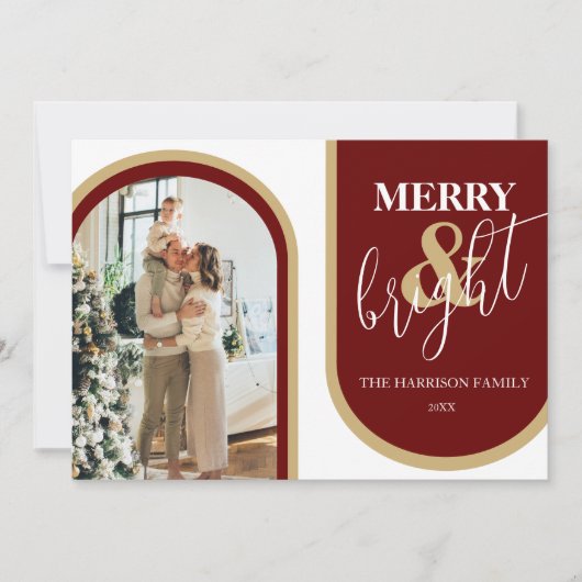 Retro Arch Foto Weihnachten (Vorderseite)