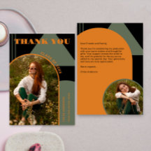 Retro Arch Green & Orange 2 Foto Abschluss