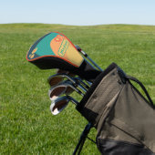 Retro Arch Groovy Name Golf Headcover (In SItu)