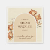 Retro Arch Script Grand Opening Zeremonie Serviette (Vorderseite)