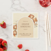 Retro Arch Script Grand Opening Zeremonie Serviette (Beispiel)