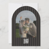 Retro Arched Wedding Einladung (Rückseite)