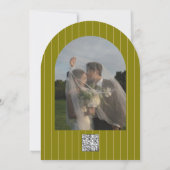 Retro Arched Wedding Einladung (Rückseite)