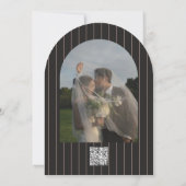 Retro Arched Wedding Einladung (Rückseite)