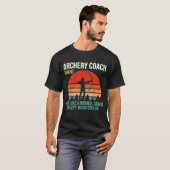 Retro Archery Coach Definition Funny Archery T-Shirt (Vorne ganz)