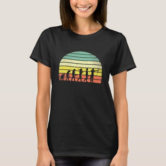 Retro Archery Evolution For Archers Bowmen T-Shirt (Vorderseite)
