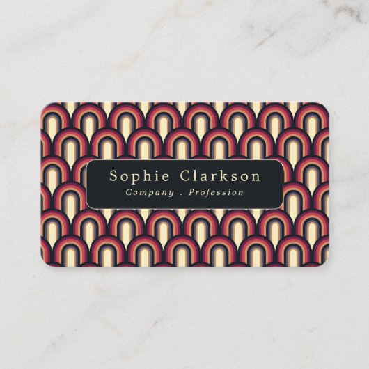 Retro Arches Visitenkarte (Vorderseite)