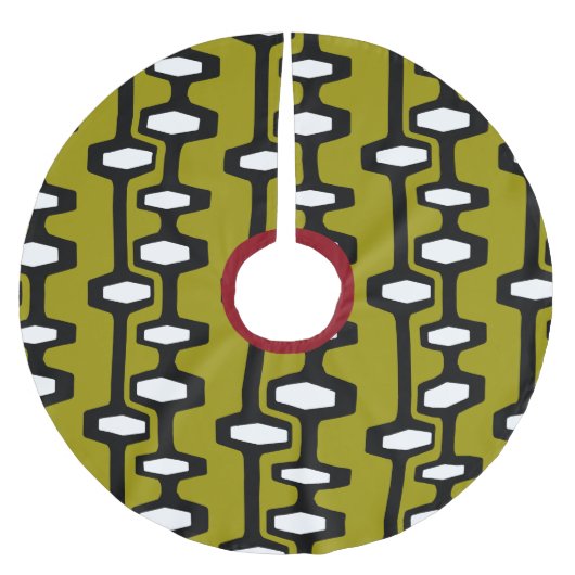 Retro-Architektur Polyester Weihnachtsbaumdecke (Vorderseite)