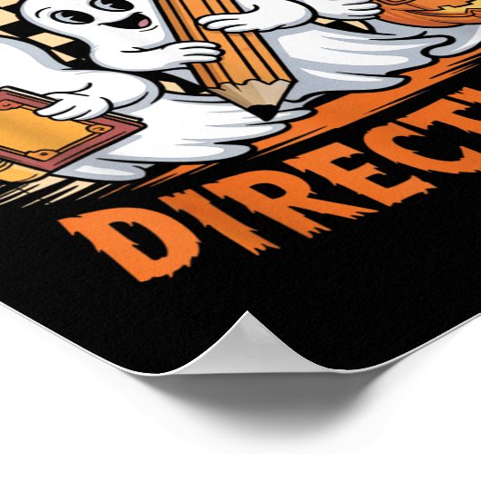 Retro Are You Fall O Ween Directions Ghost Hallowe Poster (Ecke)