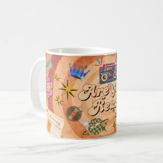 Retro Are You Ready Mug Design with Custom Name  Kaffeetasse