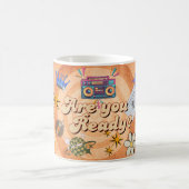 Retro Are You Ready Mug Design with Custom Name Kaffeetasse (Mittel)