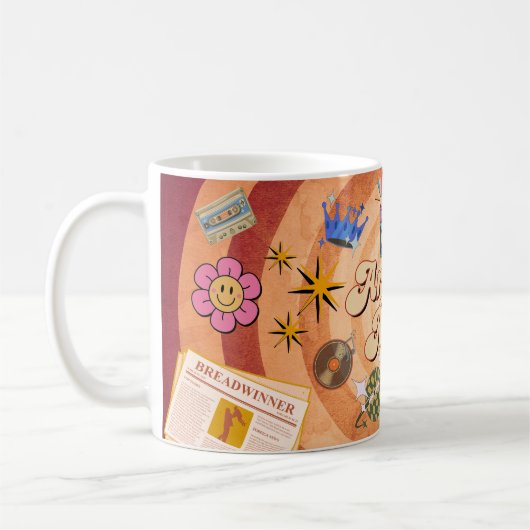 Retro Are You Ready Mug Design with Custom Name  Kaffeetasse (Links)
