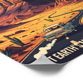 Retro Area 51 Roadtrip Poster (Ecke)