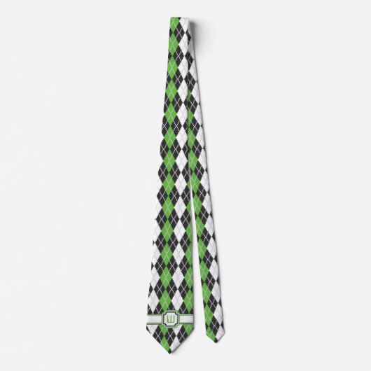 Retro Argyle Men’s Neck Tie Krawatte (Vorderseite)
