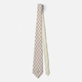 Retro Argyle Monogramm Golfball Krawatte (Vorderseite)