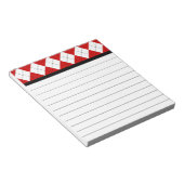 Retro-Argyle-Notizblock Notizblock (angewinkelt)