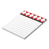 Retro-Argyle-Notizblock Notizblock (Rotiert)