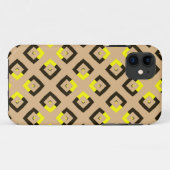 Retro Argyle Quadrate 3 Case-Mate iPhone Hülle (Rückseite (Horizontal))