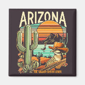 Retro Arizona Magnet (Vorne)
