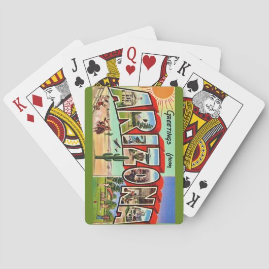 Retro-Arizona-Spielkarten Spielkarten (Rückseite)