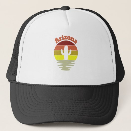 Retro Arizona Truckerkappe (Vorderseite)