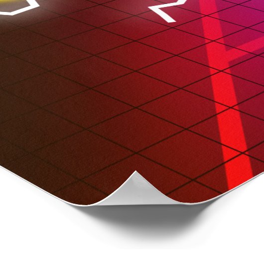 Retro-Arkade der 80er Jahre Poster (Ecke)