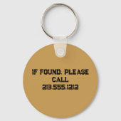 Retro Arkansas Staat individuell anpassbar Schlüsselanhänger (Rückseite)