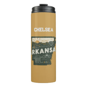 Retro Arkansas Staat Personalisiert Thermosbecher
