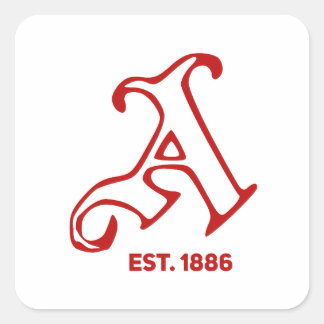 Retro Arsenal Quadratischer Aufkleber