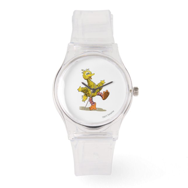 Retro Art Big Bird Armbanduhr (Vorderseite)