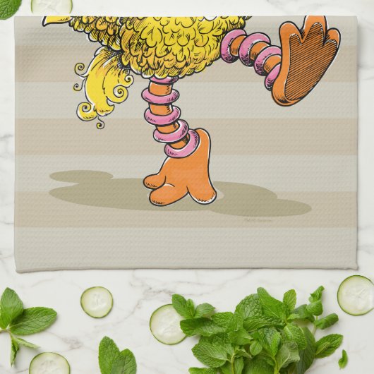 Retro Art Big Bird Geschirrtuch (Gefaltet)