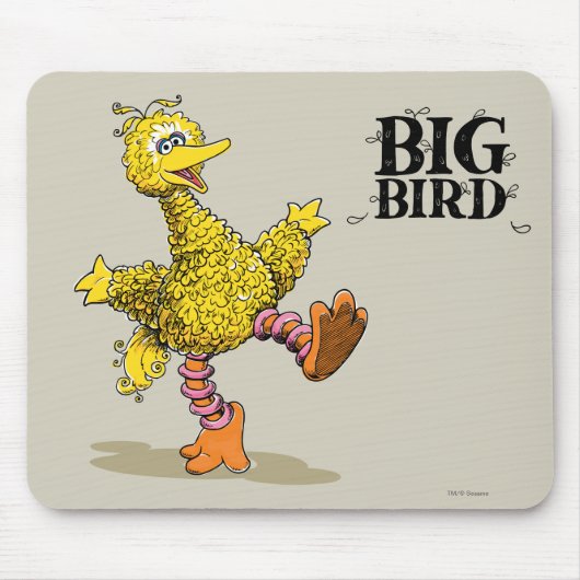 Retro Art Big Bird Mousepad (Vorne)