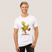 Retro Art Big Bird Tri-Blend Shirt (Vorderseite voll)