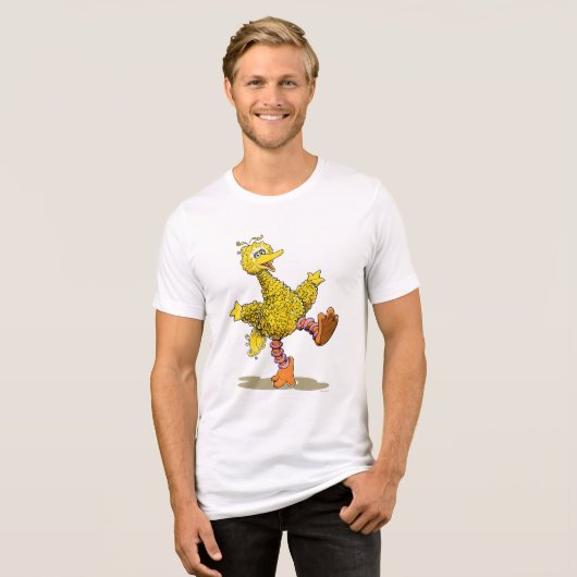 Retro Art Big Bird Tri-Blend Shirt (Vorderseite voll)