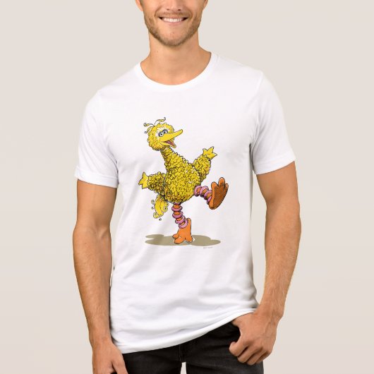 Retro Art Big Bird Tri-Blend Shirt (Vorderseite)