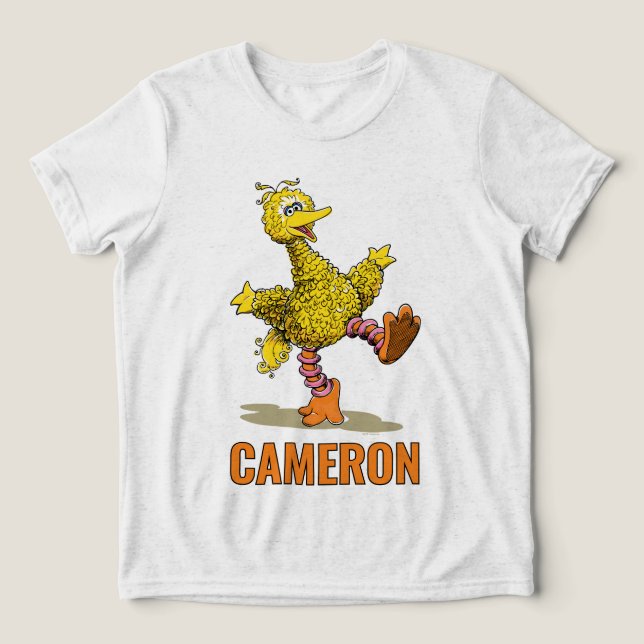 Retro Art Big Bird Tri-Blend Shirt (Design Vorderseite)