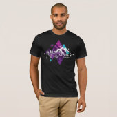 Retro Art Boho Copper Mountain Ski T-Shirt (Vorne ganz)