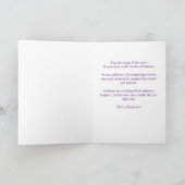 Retro Art Christmas Fairy Starry Night Karte (Innenseite)