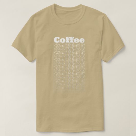 Retro Art Coffee Lovers Koffein T-Shirt (Design vorne)