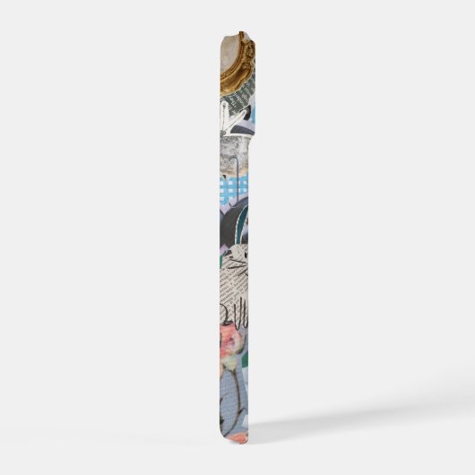 Retro Art Collage Phone Case iPhone 15 Hülle (Rechte Seite)