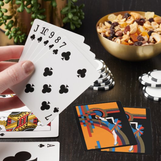 Retro Art Dancer Spielkarten (In Situ)